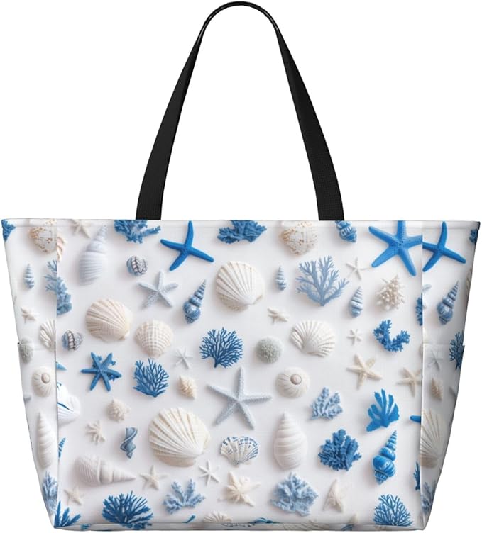 Beach Tote Bag for Women Beach Bag Waterproof and Sandproof Tote Bag with Wet Bag Large Travel Bag for Weekend Travel