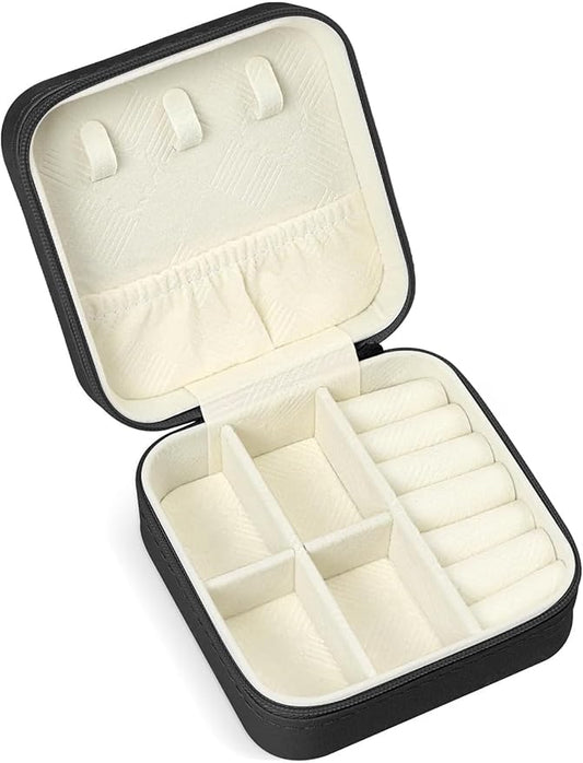Travel Jewelry Case, Travel Jewelry Box, Mini Jewelry Travel Case, Jewelry Organizer Case, Portable Small Jewelry Organizer Storage Boxes - Best Gift for Women Girls.