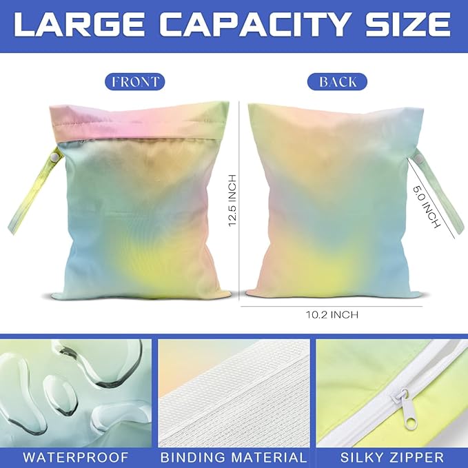 JIUWEIHU Beach Pool Bag And Wet Dry Bag Waterproof Sandproof Tree Beach Laundry Tote Bags for Swimsuits for Travel