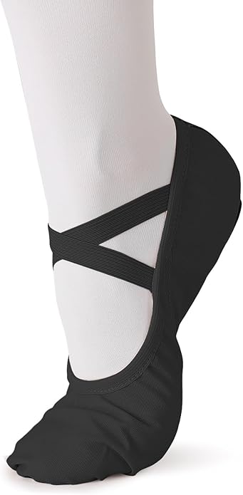 TXJ Sports Ballet Shoes for Women Girls, Women's Ballet Slipper Canvas Dance Shoes Split Sole Yoga Dance Flats