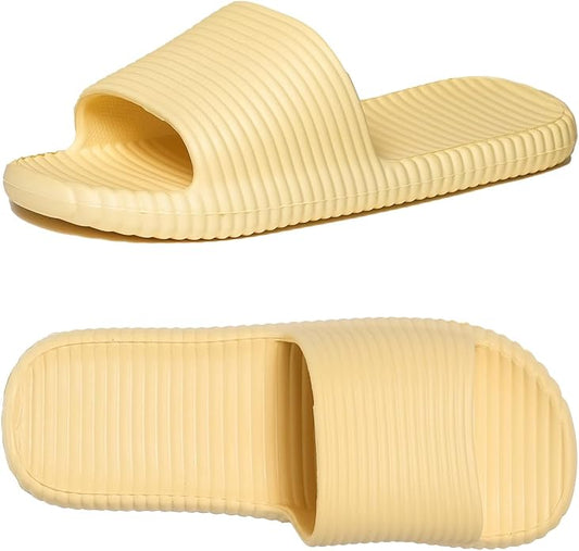 Shower Shoes for Women's Men's Home Slides Quick Drying Non-Slip Indoor Outdoor Slipper for Spa Gym Pool Beach Sandal