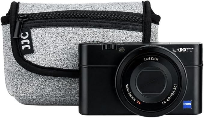 KIWIFOTOS Neoprene Camera Case Pouch for Ricoh GR 4 IV GR III Canon ZS720 G7XIII GR IIIx ZS99 SONY ZV-1 ZV-1 II RX100 VI RX100 Compact Digital Camera Small Travel Bag