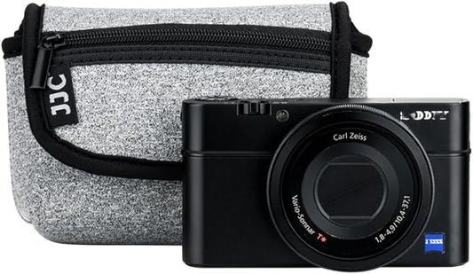 KIWIFOTOS Neoprene Camera Case Pouch for Ricoh GR 4 IV GR III Canon ZS720 G7XIII GR IIIx ZS99 SONY ZV-1 ZV-1 II RX100 VI RX100 Compact Digital Camera Small Travel Bag