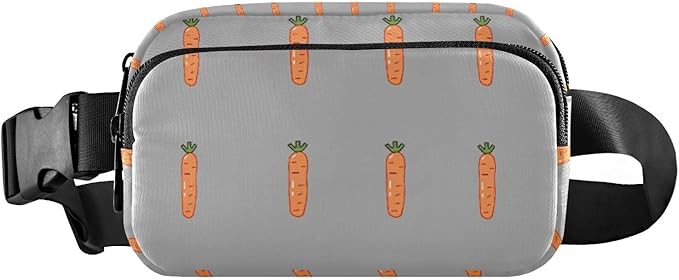 Kawaii Carrots Fanny Pack for Women Men Water Resistant Fashion Waist Packs with Adjustable Strap Belt Bag for Travel Workout Jogging Hiking 21219051