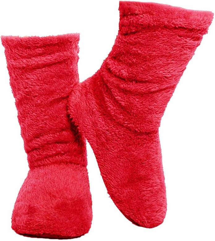 FRALOSHA Women's Slipper Sock Coral Velvet Indoor Spring-Autumn Super Soft Warm Cozy Fuzzy Lined Booties Slippers
