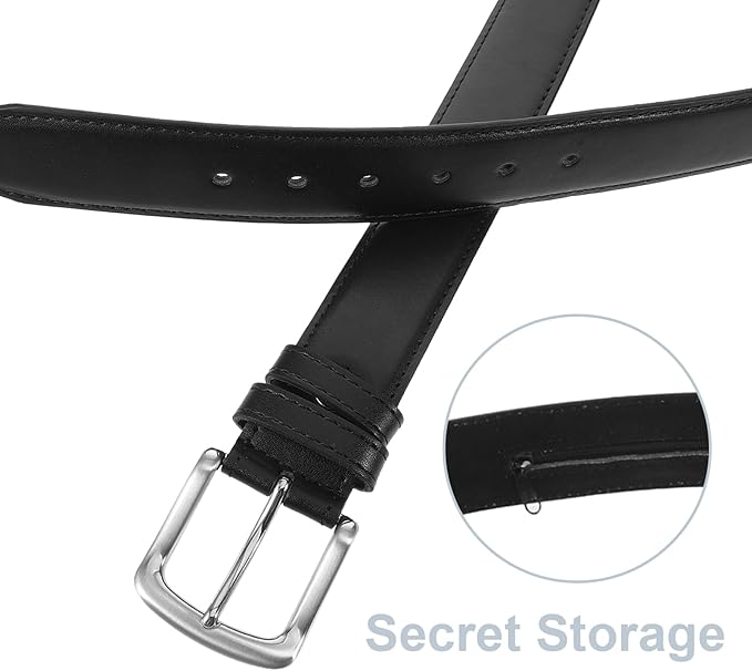 LOGOFUN Anti-theft Travel Money Belt with Hidden Zipper Pocket for Men Business Trip