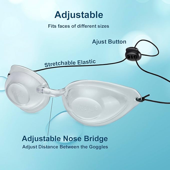 Hydrating Dry Eye Relief Sleep Mask, CPAP Moisture Eye Mask for Sleeping, Best Sleep Eye Mask for Woman Man (Transparent)