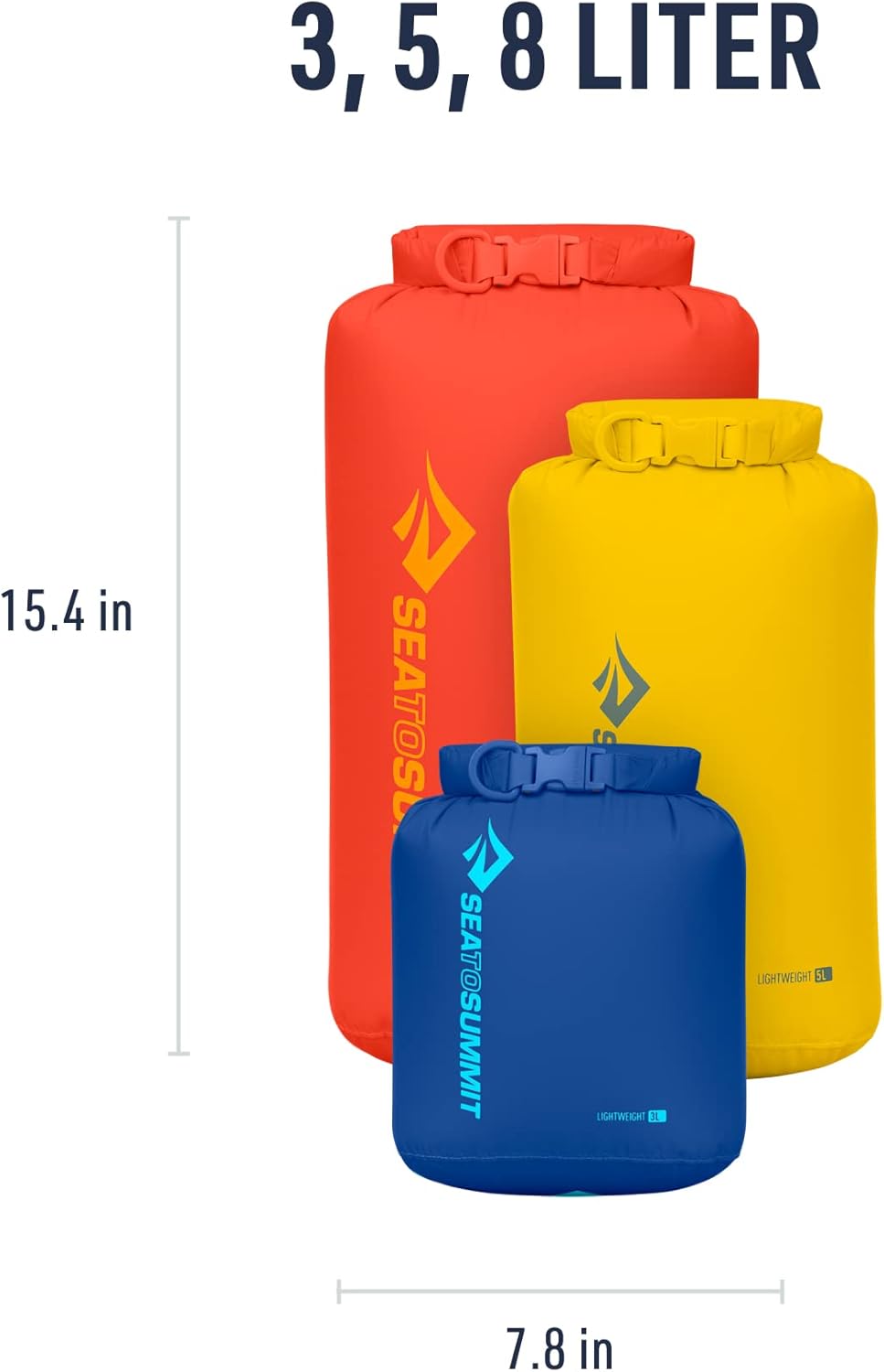 Sea to Summit Lightweight Dry Bag 3-Piece Set