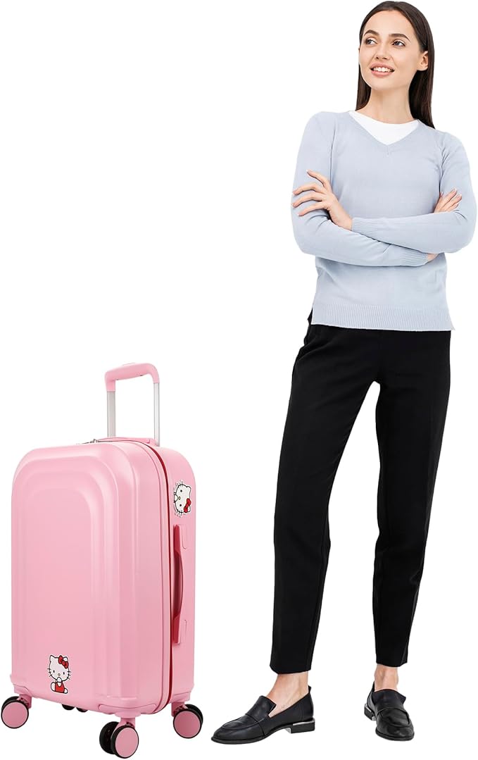 Bioworld Hello Kitty Favorite Character 22" Hardside Molded Luggage