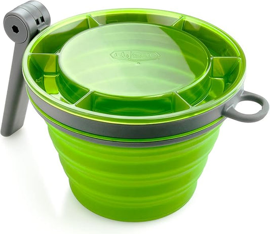 GSI Outdoors Fairshare Mug, 22 Ounce Collapsible Mug for Camping, Trail, Travel or Office - Green