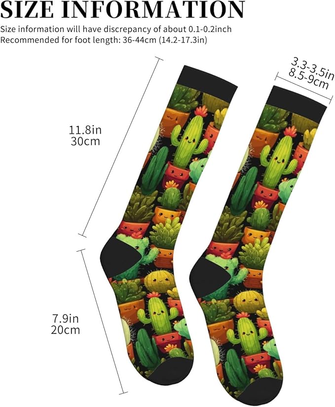 Compression Socks Knee High Circulation Support Socks For Women Men Athletic Running Work Hiking Cycling Travel