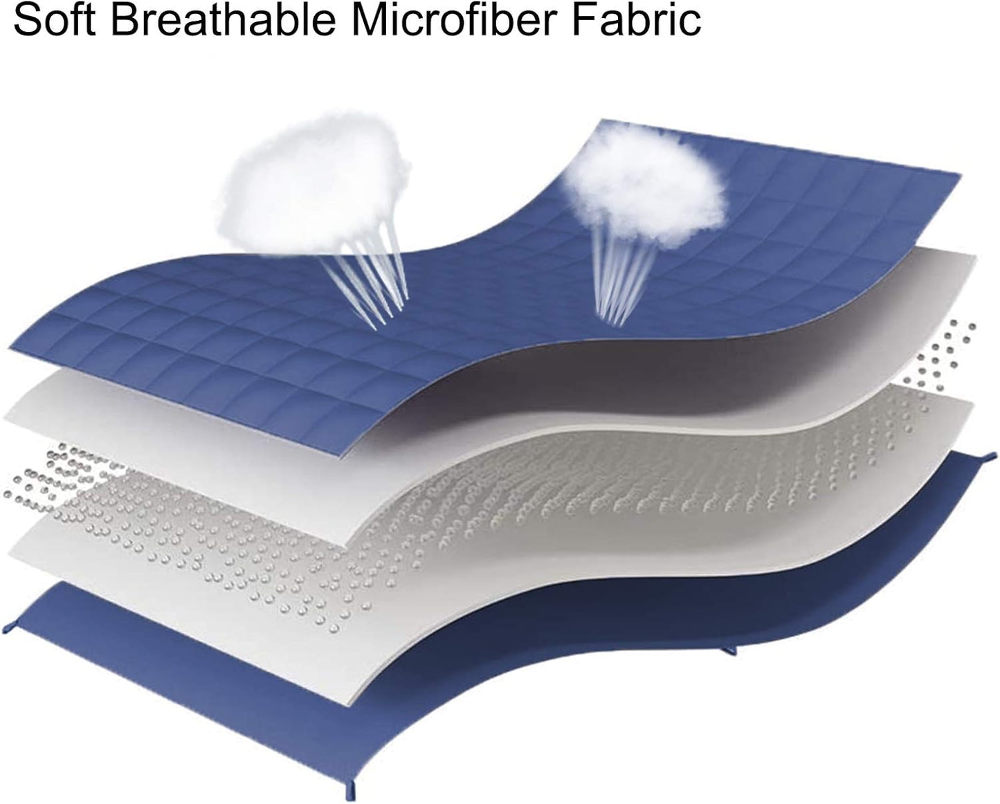 L'AGRATY Weighted Blanket - 88"x104" 20lbs Cooling Breathable Heavy Blanket Microfiber Material with Glass Beads for Adult All-Season Summer Fall Winter Soft Thick Comfort