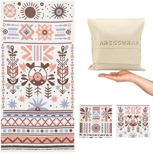 Ethnically Inspired Microfiber Beach Towels Quick Dry Towel,Travel Beach Towel for Swimming Pool, for Kids Adult,63’’ x 31’’, with A Unique Design,Includes Bag. (Earth Tones Tribal)