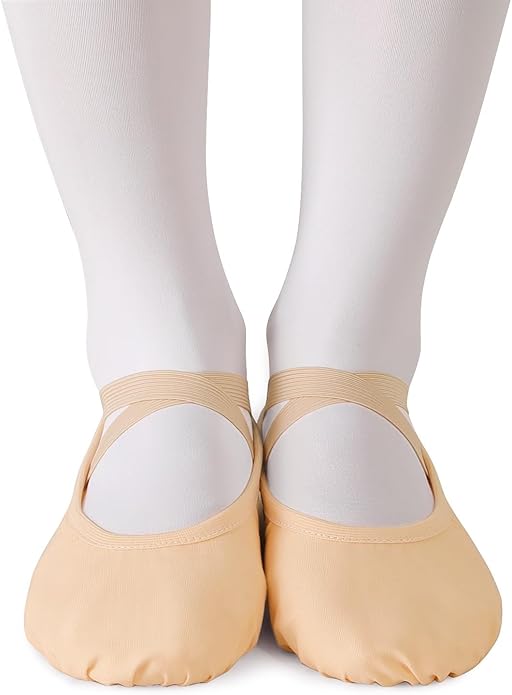 TXJ Sports Ballet Shoes for Women Girls, Women's Ballet Slipper Canvas Dance Shoes Split Sole Yoga Dance Flats