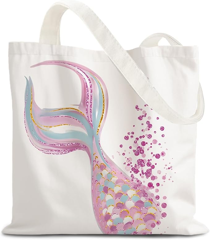FBB Ocaen Beachy Ocean Sea Fish Reusable Grocery Shopping Bag