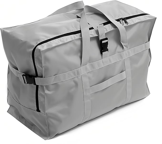 Arxus Large Duffel Bag, Waterproof Carry on Weekend Overnight Storage Bag over Luggage for Airline, Travel, Camping, Moving