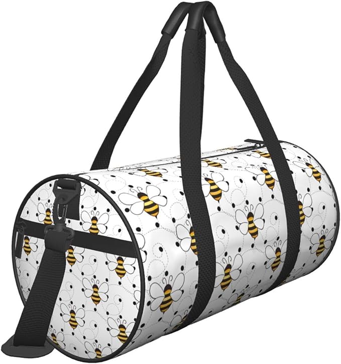 Cute Small Wasp for Duffle Bag, Waterproof Large Duffle Bag, Weekender Bag, Gym Bag, Sports Bag, Overnight Bag