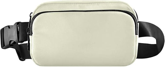 Fanny Pack for Women Men Water Resistant Fashion Waist Packs with Adjustable Strap Belt Bag for Travel Workout Jogging Hiking Light Yellow 03