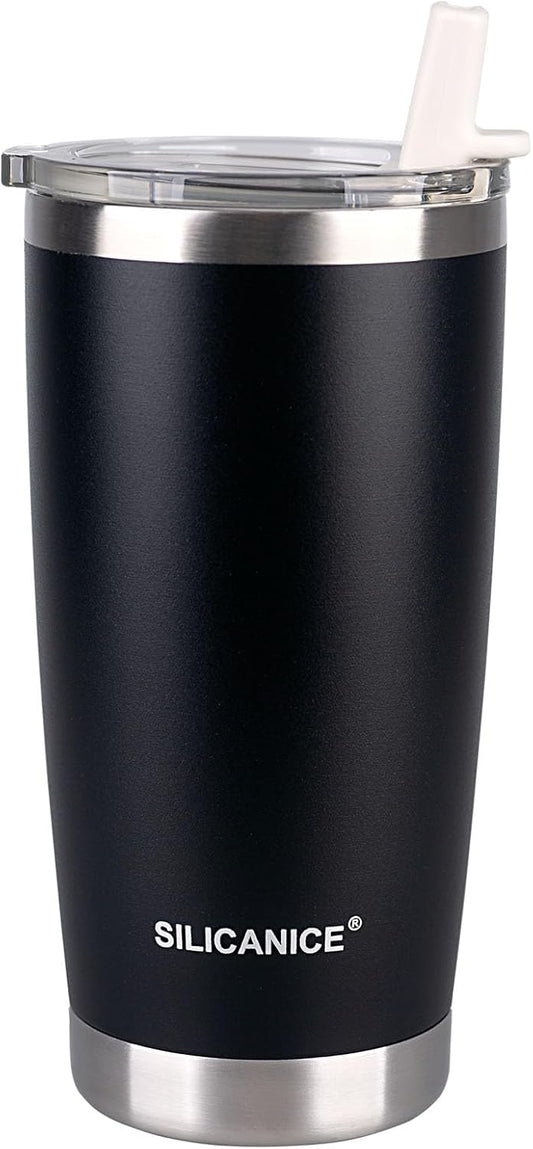 Night 20 oz Tumbler with Lid Straw,Stainless Steel Vacuum Insulated Cups,Durable Travel Coffee Mugs,Dishwasher Safe,Dishwasher Safe,men Friends Water Bottle,Cold Iced smooth