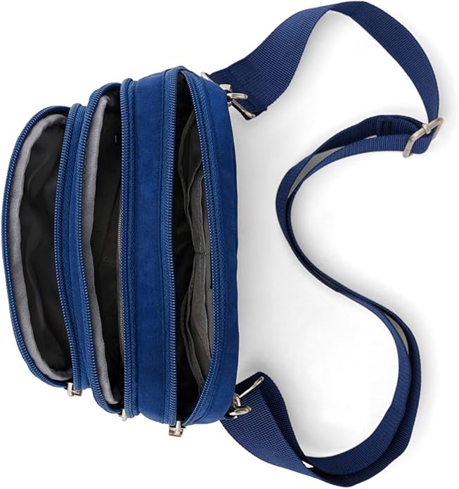 biaggi Flexmates Convertible Anti-Theft Crossbody Bag for Women | Lightweight On-The-Go Travel Organizer, RFID Blocking
