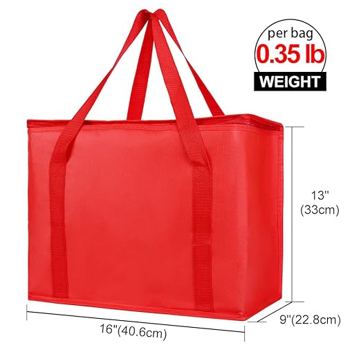Bodaon Insulated Food Delivery Bag with Hard Bottom, X-Large Insulated Reusable Grocery Bags with Top, Cooler Bags for Travel, Catering Shopping Bag for Groceries, Thermal for Cold and Hot