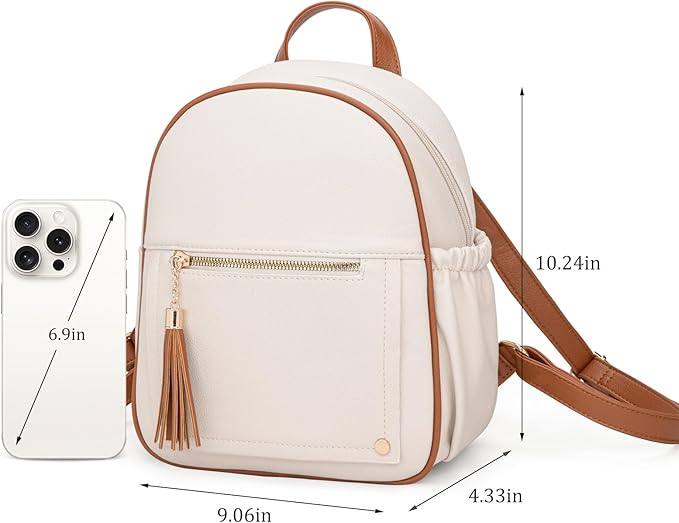 Montana West Mini Cute Backpack for Girls Anti Theft Backpack with Secured Zipper and Tassel