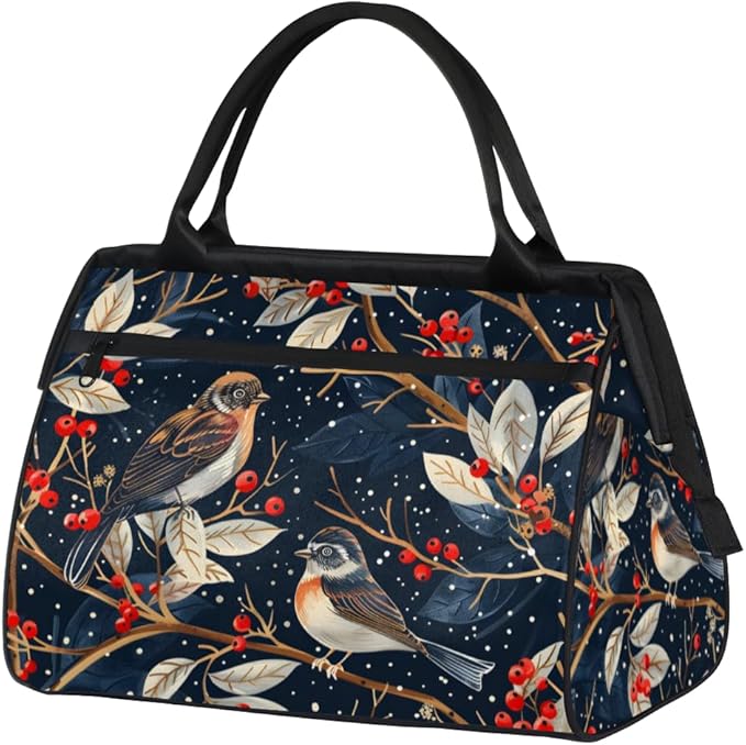 Farmhouse Birds Overnight Weekender Bag for Women Men Travel Duffel Bags Waterproof Luggage Carry on Sports Yoga Gym Bag