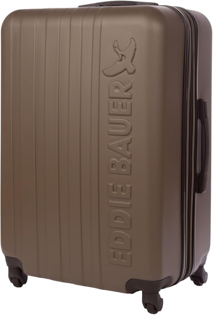 Eddie Bauer Flatiron Check-In 28" Luggage | Hardside | Spinner Wheels | Expandable | Lightweight | Travel Essentials - Dark Fatigue