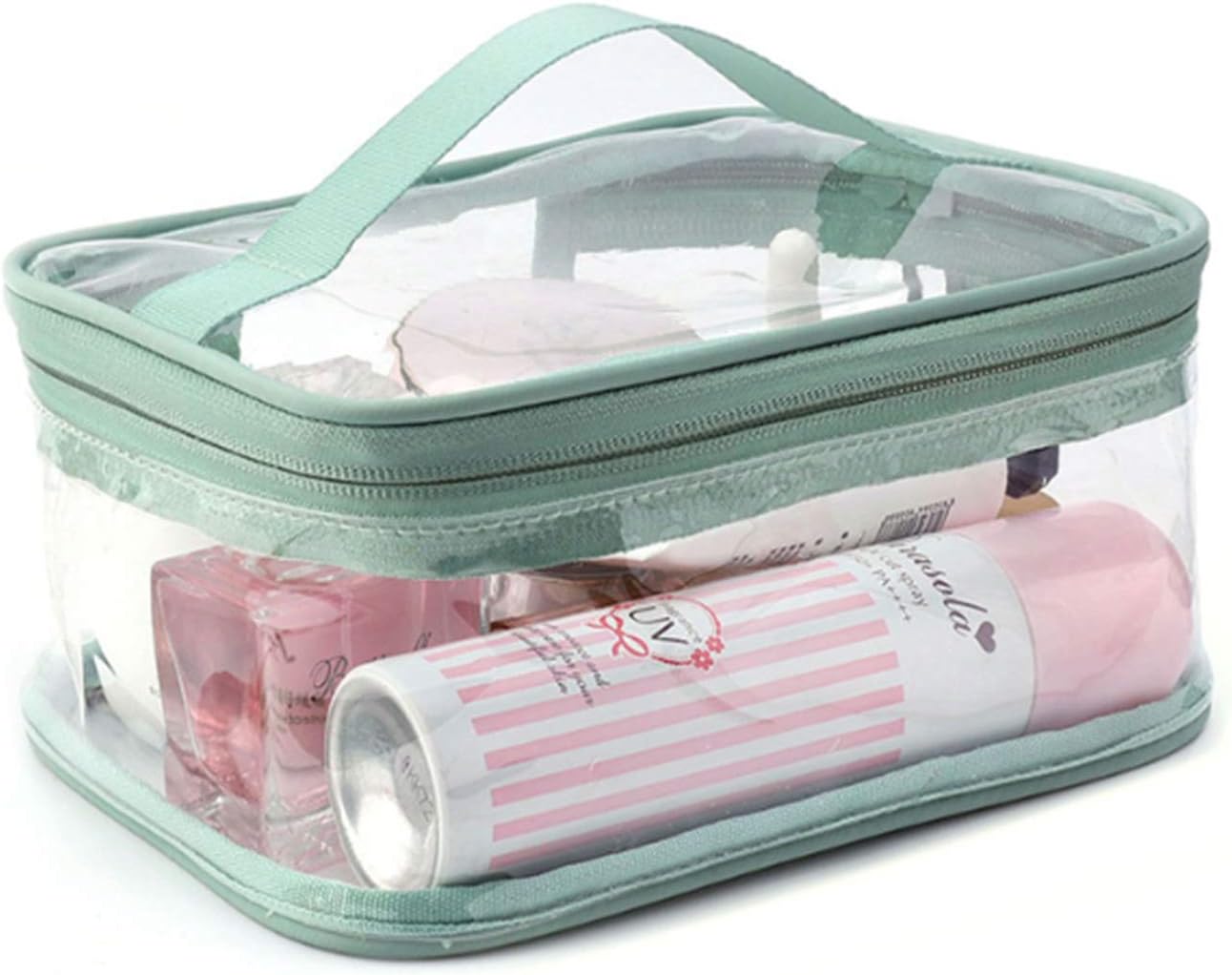 Makeup Bag Zipper Waterproof Portable Travel Storage Pouch 2 Pcs