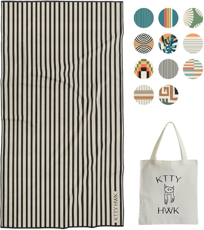 Sand-Free Beach Towel, Single Towel for Unisex Size 72x34in (OG Kttyhwk)