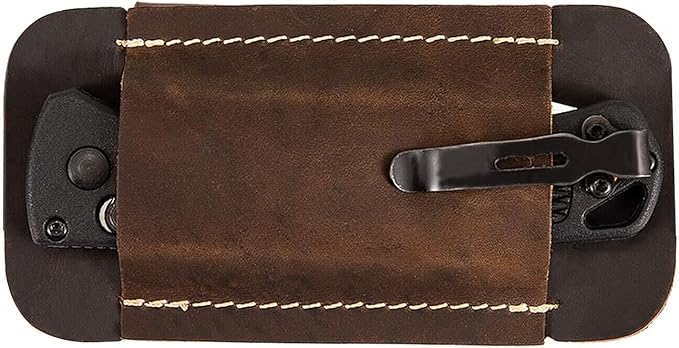 Knife Sheath,Leather Knife Sheath for Belt,Horizontal Carry Pocket Knife Holder,EDC Belt Organizer,Handmade Compact Draw Knife Holster,EDC Pocket Organizer,Sheath for Folding Knife,Gifts for Men