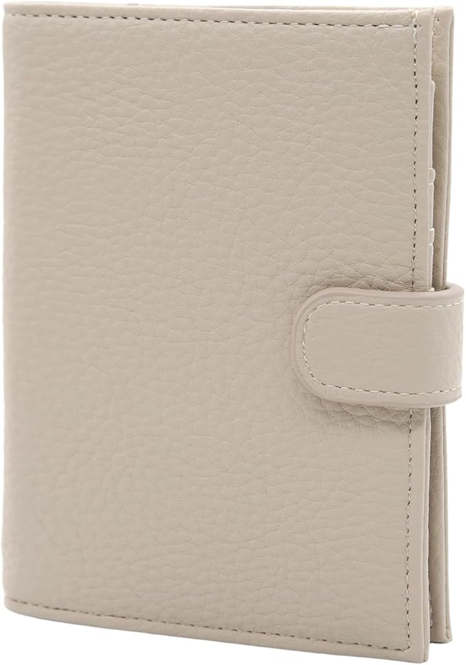 Long Keeper RFID Passport Holder Women Men PU Leather Travel Slim Wallet with Card Holders SIM Slots Zippered Coins Pocket (Grey)