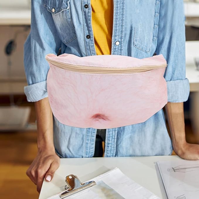 Unisex Anti-Theft Waist Bag Belly Fanny Pack 3D Printed Secure Travel Money Pocket Casual Waist Pack Holder 18.89X7.08X0.78In