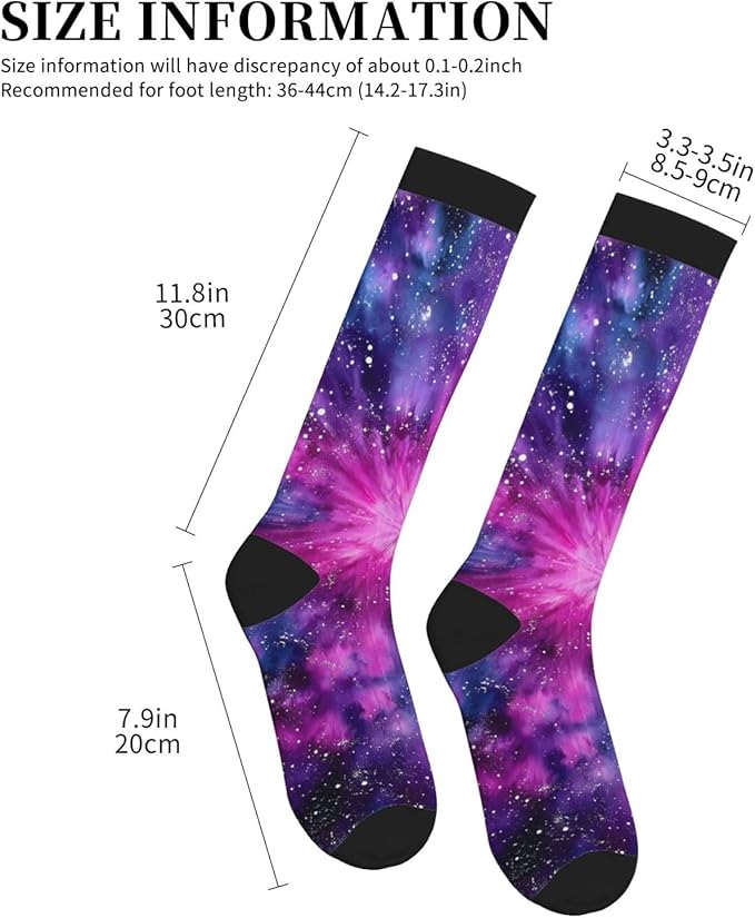 Compression Socks Knee High Circulation Support Socks For Women Men Athletic Running Work Hiking Cycling Travel