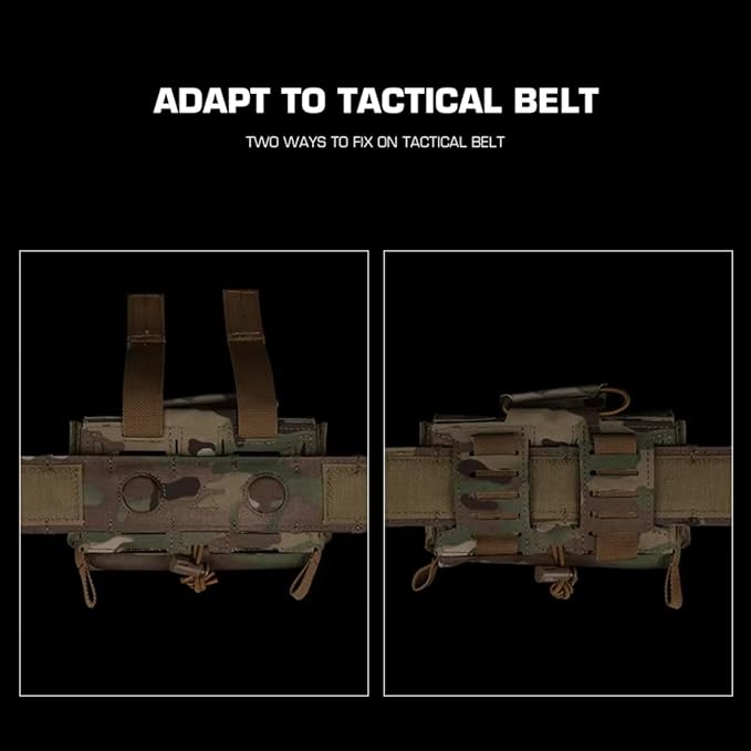 IFAKon Compact V3 Ifak Pouch for Trauma Kit, Quick Pull First Aid Pouch with 7 Pockets Adapt to Belt, MOLLE Plate Carrier Vest, Waistband, Chest Rigs.