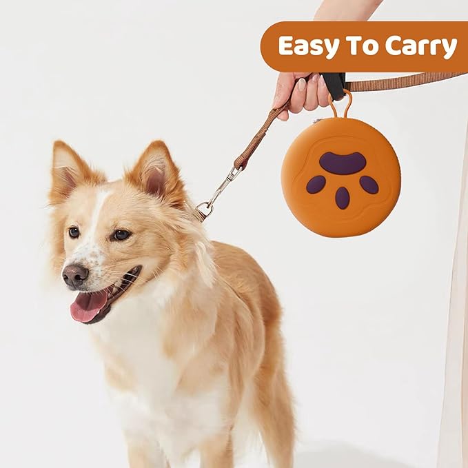 Portable Dog Travel Bowls – 2 in 1 Collapsible Silicone Bowls with Carry Case | All-in-One Food & Water Solution for Camping, Hiking, Car Travel | BPA-Free, Leash Clip, Easy Clean
