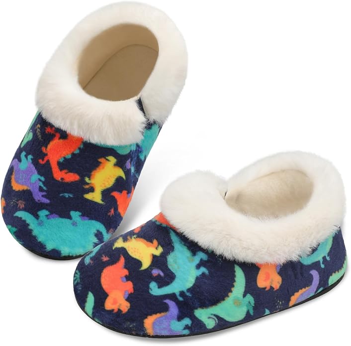 Centipede Demon Toddler Slippers for Boys Girls Slip on Kids Baby Toddlers House Shoes Lightweight Barefoot Furry Sock Shoes Indoor Outdoor Warm Walking Shoes