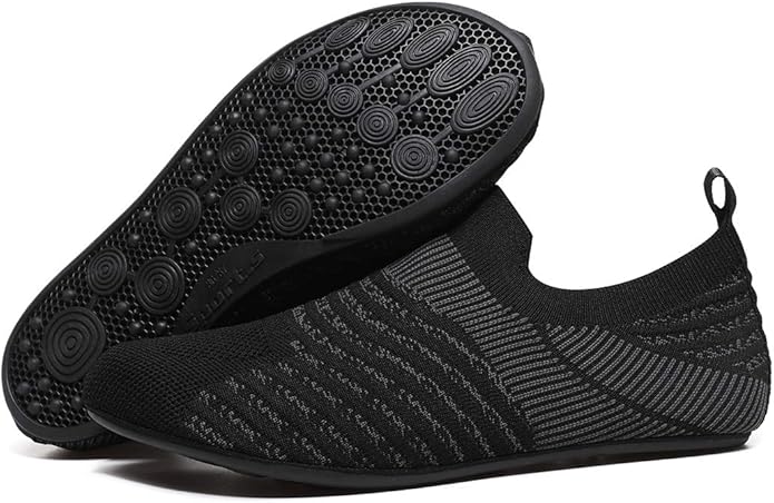 ditont Non-Slip Indoor House Slippers Lightweight Comfortable Grip House Home Shoes for Men Women
