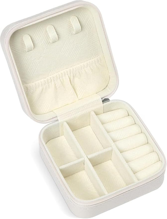 Travel Jewelry Case, Travel Jewelry Box, Mini Jewelry Travel Case, Jewelry Organizer Case, Portable Small Jewelry Organizer Storage Boxes - Best Gift for Women Girls.