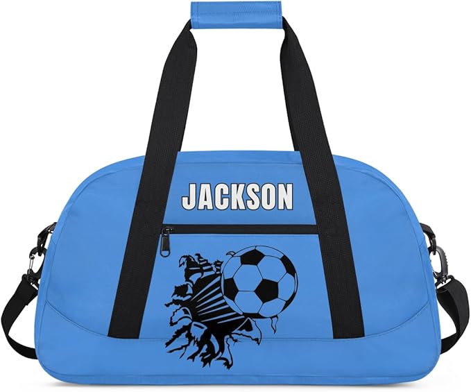 Custom Gym Duffel for Kids Boys,Personalized Duffel Bag Overnight Bags for Travel Weekender Practice Basketball
