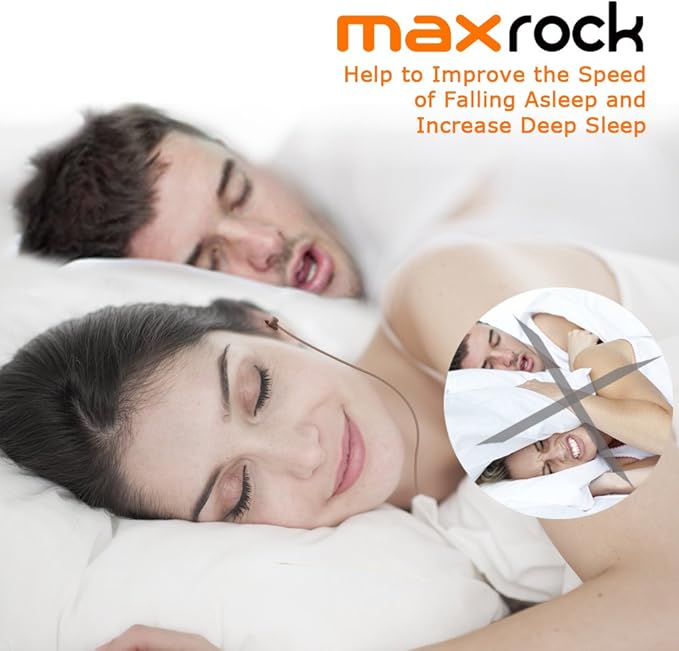 MAXROCK Sleeping Headphones, in-Ear Soundproof Earplug Soft Earbuds with Mic Noise Cancelling Sleep Earphones for Side Sleeper, Insomnia, Snoring, Air Travel, Bedtime Listening (Coffee)