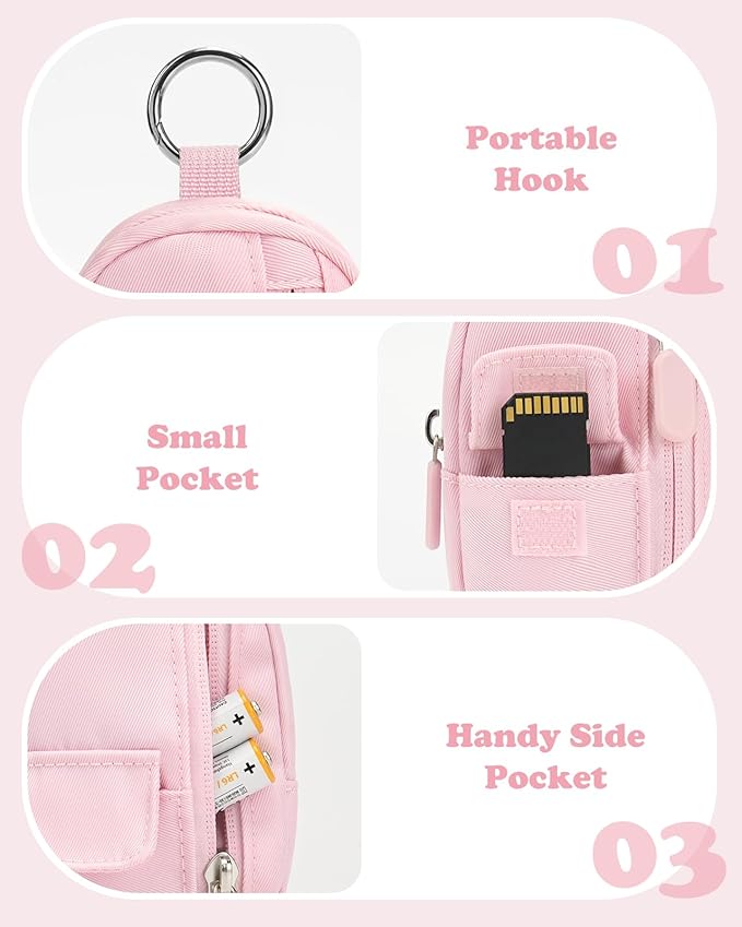 Soft Camera Case for Digital Camera KODAK PIXPRO FZ55/ FZ45/CAMKORY DC403 FHD 1080P,Travel Camera Pouch, Carry Case Bag Cute Small