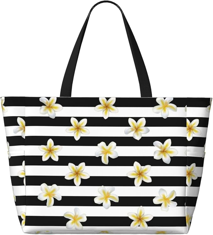 Beach Tote Bag for Women Beach Bag Waterproof and Sandproof Tote Bag with Wet Bag Large Travel Bag for Weekend Travel