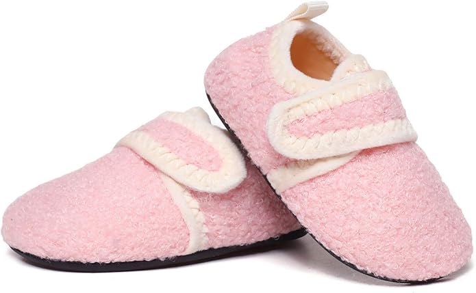 ditont Toddler Slippers Non-Slip Lightweight Comfortable Kids Indoor Grip House Home Shoes for Boys Girl