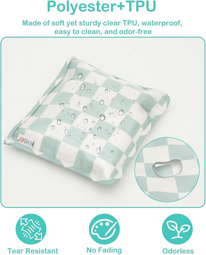 ALVA Diaper Bag Pouches | 3pcs Mess-Proof Travel Toiletry | TSA Approved Toiletry Bag | Cosmetic Makeup Bag Diaper Organizer for Baby and Mom Essentials