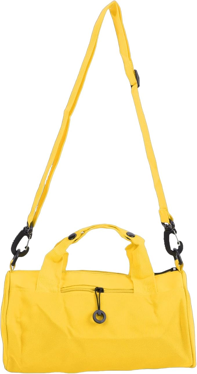 Greensen Compact Travel Bag, Oxford Fabric Gym Bag with Organized Storage, Lightweight and Versatile for Weekend Getaways and Daily Use (Yellow)