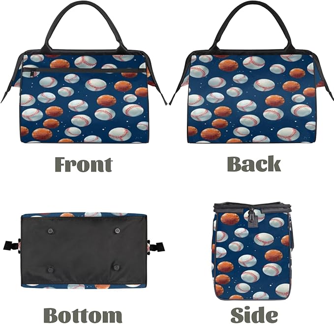 Baseball Overnight Weekender Bag for Women Men Travel Duffel Bags Waterproof Luggage Carry on Sports Yoga Gym Bag