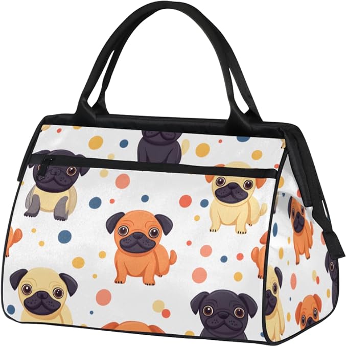 Animals Dog Overnight Weekender Bag for Women Men Travel Duffel Bags Waterproof Luggage Carry on Sports Yoga Gym Bag