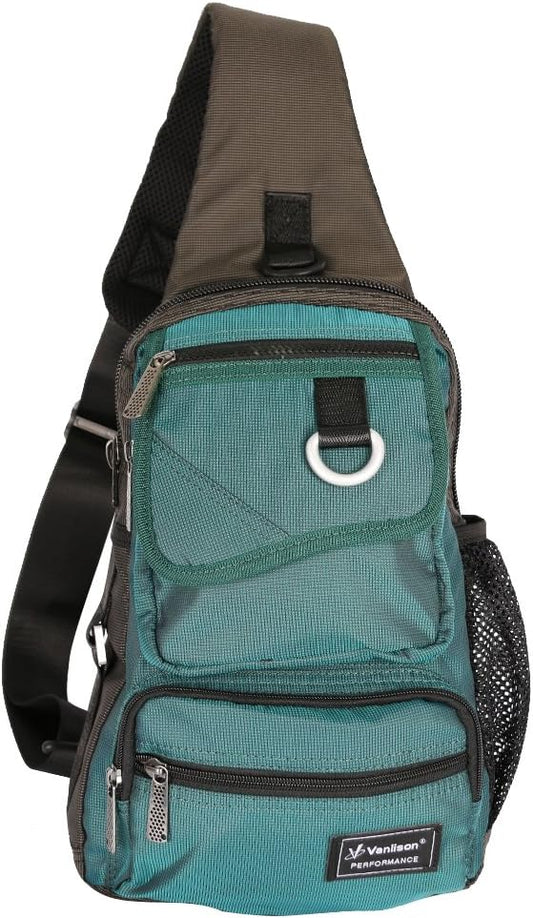 Sling Bag Chest Shoulder Backpack Crossbody Multipurpose Daypack For Men Women Blue