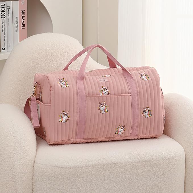 Women’s Travel Duffel Bag – Large Weekender & Overnight Travel Bag with Wet Pocket, Carry-On Friendly, Ideal as Hospital or Maternity Bag for Labor and Delivery